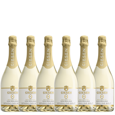 Giesen 0% Non-Alcoholic Dealcoholized New Zealand 750ml Sparkling Brut Wine Champagne | 6 PACK