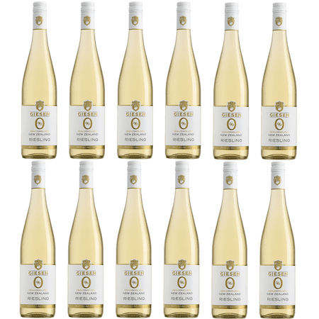 Giesen Non-Alcoholic Riesling - Premium Dealcoholized White Wine from New Zealand | 12 PACK