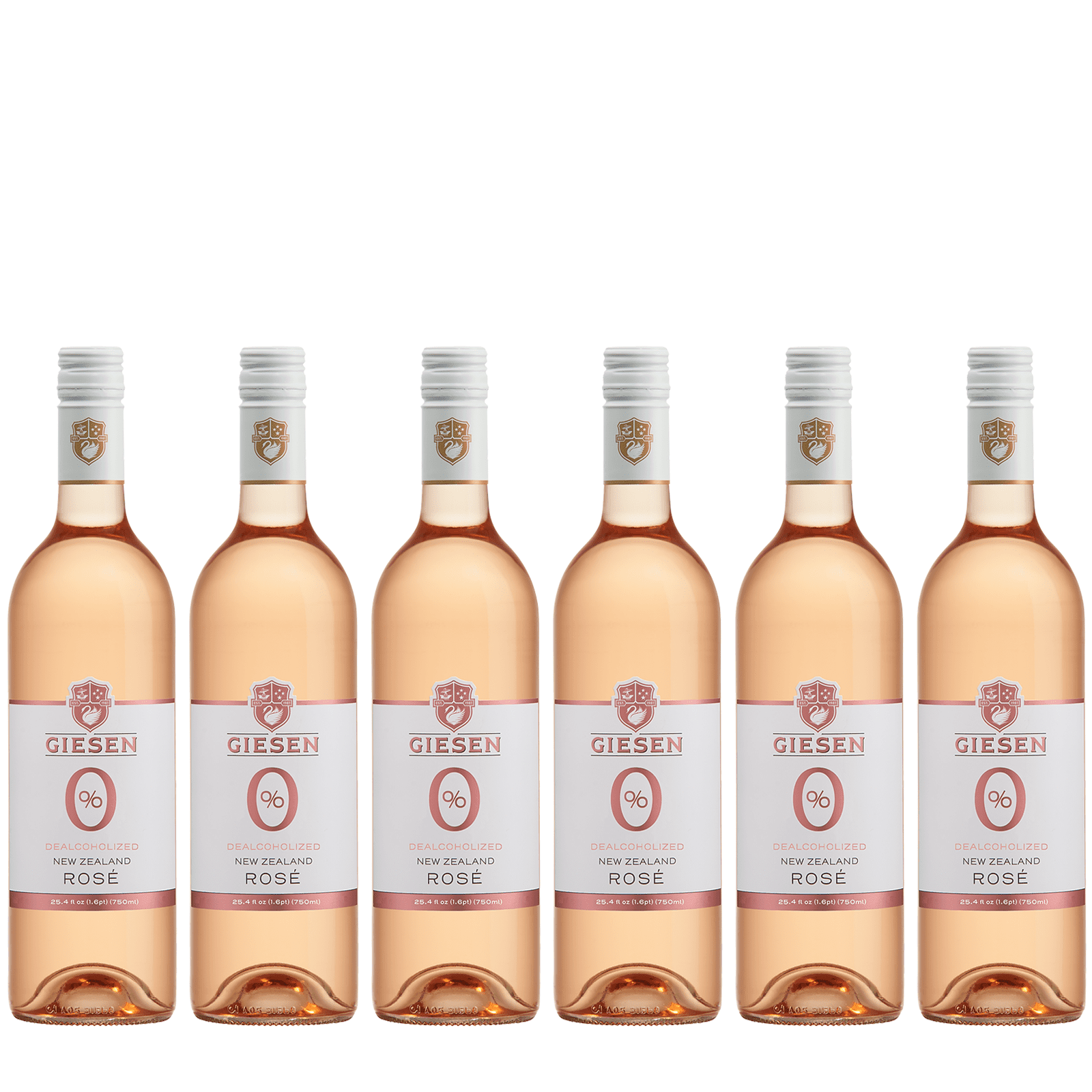 Giesen Non-Alcoholic Ros - Premium Dealcoholized Rose Wine from New Zealand | 6 PACK