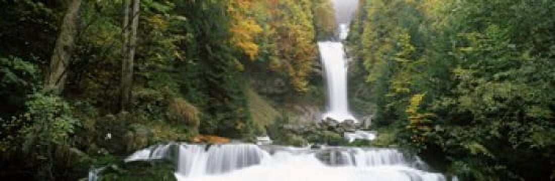 Giessbach Falls on Lake Brienz Bernese Oberland Berne Canton Switzerland Canvas Art - Panoramic Images (18 x 6)