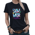 thumbnail image 1 of Giffimy Summer Vibes Womens Print Tshirt Graphic Tees White/Black S-5XL Tops, 1 of 4