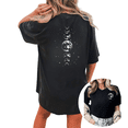 thumbnail image 1 of Giffimy Women Weirdo Quote Graphic I Tried Being Normal Once Tops Round Neck Printed Cotton T-Shirt Black S 5XL, 1 of 5
