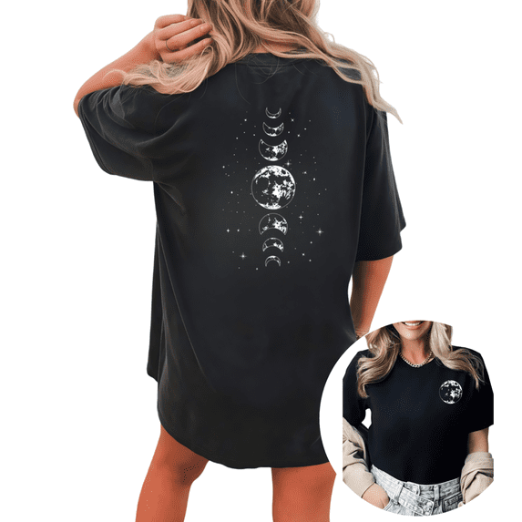 Giffimy Women Weirdo Quote Graphic I Tried Being Normal Once Tops Round Neck Printed Cotton T-Shirt Black S 5XL