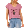 thumbnail image 1 of Giffimy Women's Cowboy Cat Last Biscuit Print Rose Red S-5XL V-Neck Sleeveless T-Shirt Funny Cat Lover Tank Top, 1 of 6