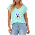 thumbnail image 1 of Giffimy Women's "Too Lost To Be Found" Space Skeleton V-Neck Sleeveless T-Shirt S-5XL Soft Casual Tank Top, 1 of 6