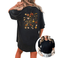 thumbnail image 1 of Giffimy Women's Wildflower Floral Graphic Short Sleeve T-Shirt Dual-Sided Print Casual Cotton Crewneck Top, 1 of 5