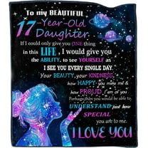 Gift for 17 Year Old Girl, 17 Year Old Girl Birthday Gifts Ideas, 17th Birthday Gifts for Girls, Birthday Gifts for 17 Year Old Girls, 17 Year Old Girl Gifts for Daughter Blanket 60"X50"