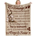 thumbnail image 1 of Gift for 25th Wedding Anniversary,25th Silver Wedding Anniversary Gifts Happy Anniversary Marriage Gifts for Wife Husband Him Her Anniversary Decorations Blanket(30"x40"), 1 of 6