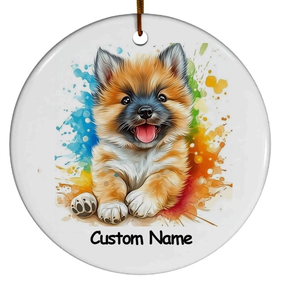 Akita Gift, Personalized Ornament with Name, Gifts for Women, Men, Gift for Dog Lovers, Gifts for Christmas 2025, Christmas Decoration