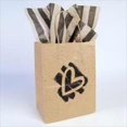 thumbnail image 1 of Bob Siemon Designs 58075 Gift Bag Heart With Tissue Large Brown Kraft, 1 of 1