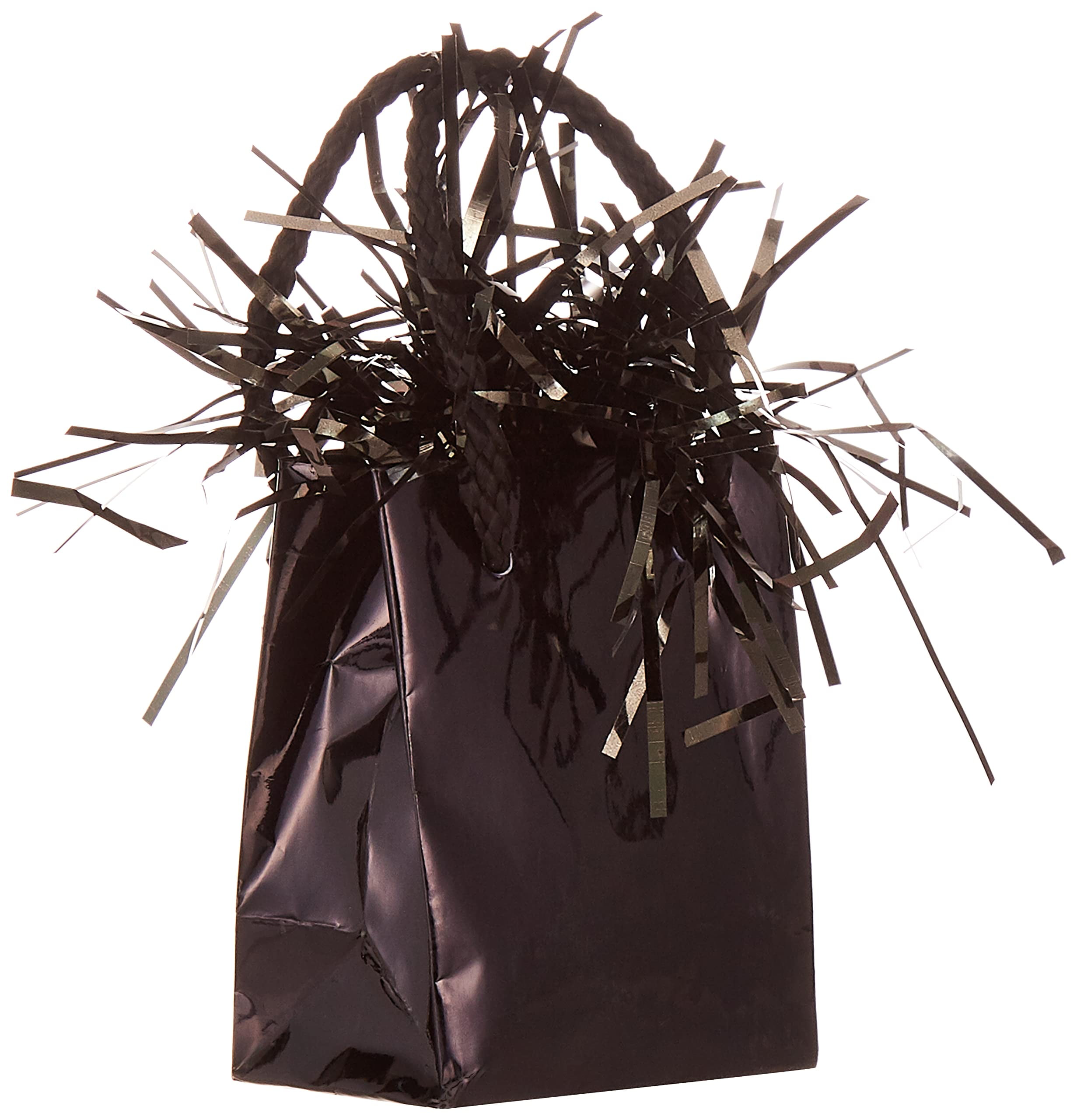 Gift Bag Shaped Balloon Weight, Black, 1ct