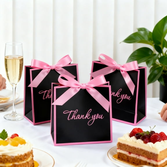 Gift Bags under $5! Yannianjz Gift Bags with Bows, Mini Paper Gift Bags, Party Favor Bags, Small Present Bags, Decorative Gift Pouches, Holiday Gift Bags, Birthday Party Bags, Craft Storage Bags