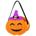thumbnail image 1 of Gift Bags Halloween Pumpkin Candy Bags Halloween Trick or Treat Bags for Teens Non-Woven Pumpkin Buckets Candy Gift Handbag for Party Favors, 1 of 7