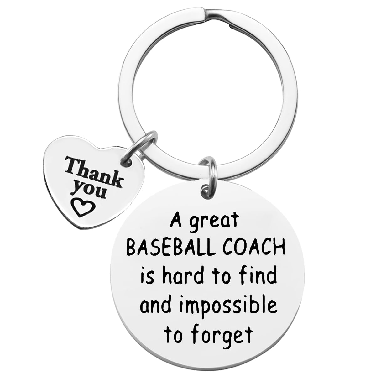 Gift for Baseball Coach Keychain Thank You Coach Gift A great Baseball Coach  is Hard to Find and Impossible to Forget Keyring Appreciation Keychain for  Coach Birthday Christmas Retirement Gift 