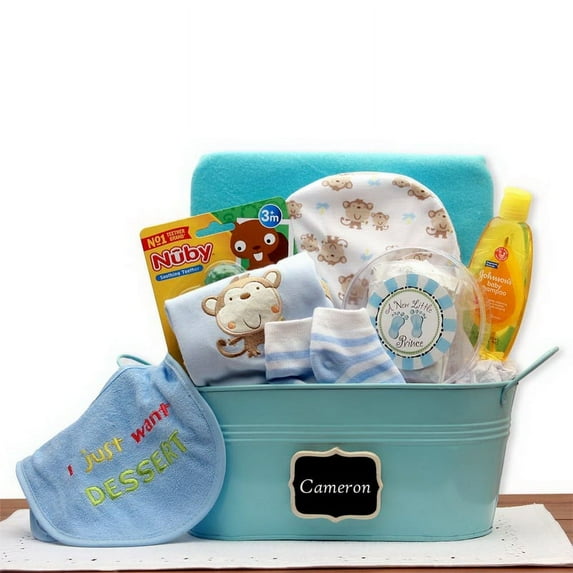 Baby Basics Gift Pail Blue