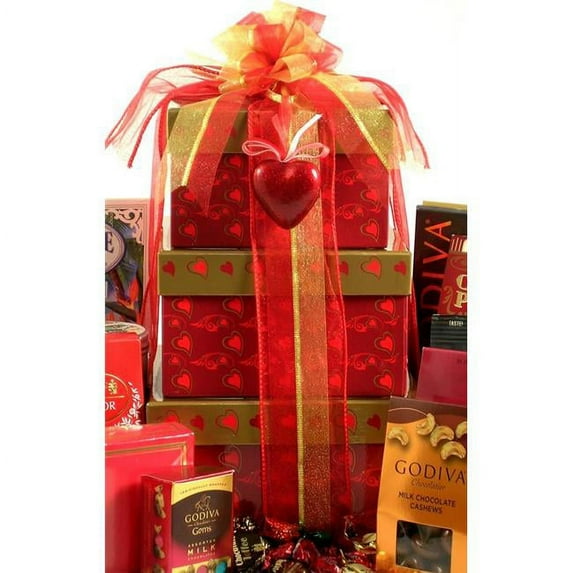 Gift Basket Drop Shipping SwTower Sweethearts Tower, Valentiness Day Gift Tower