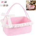 Gift Basket with Long Handles, Large Woven Baskets for Gifts with Gift ...
