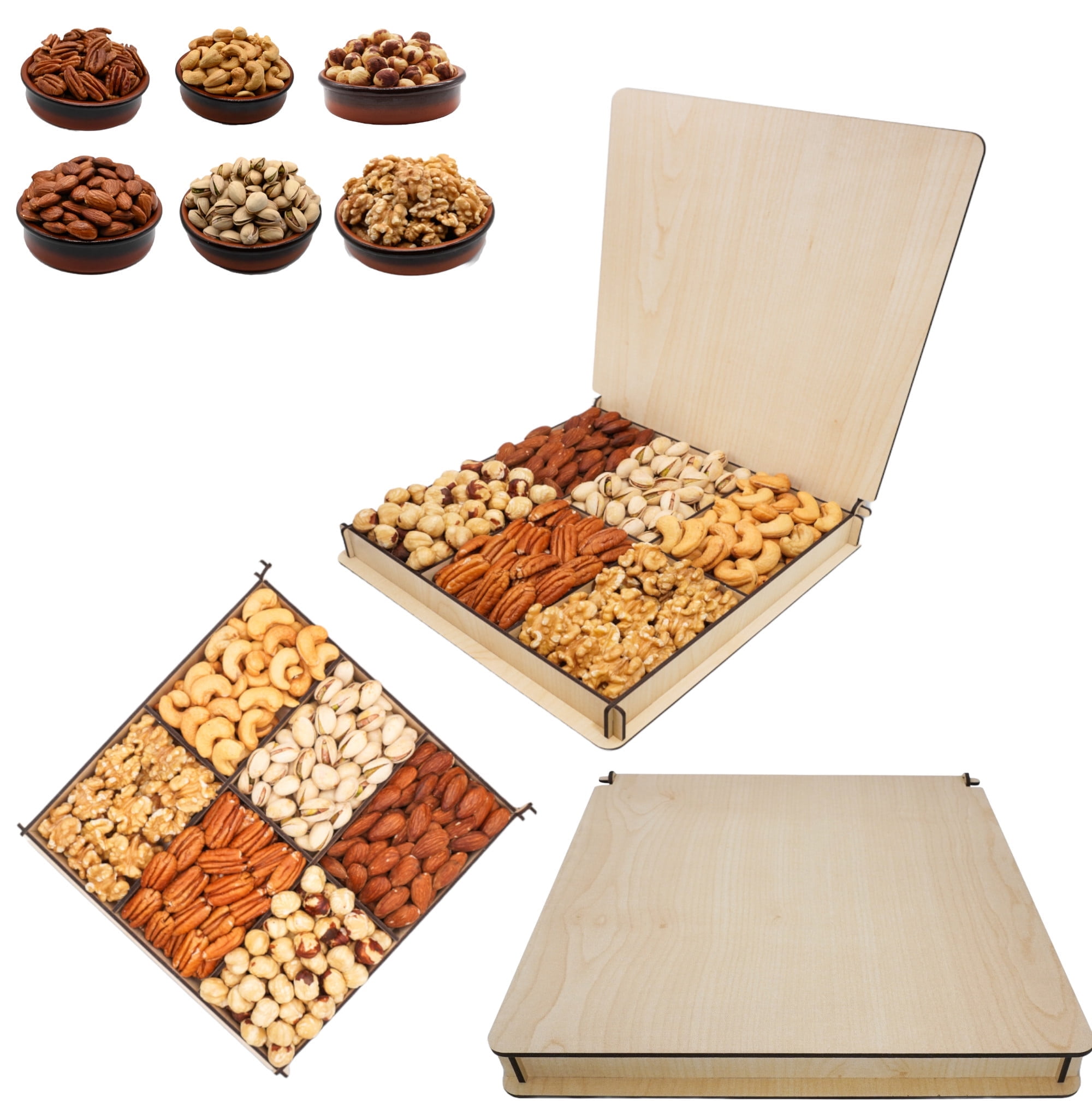 Gift Basket for Snack Box, Healthy, Fresh Nuts For Business, Customer, Birthday, Secret Garden's