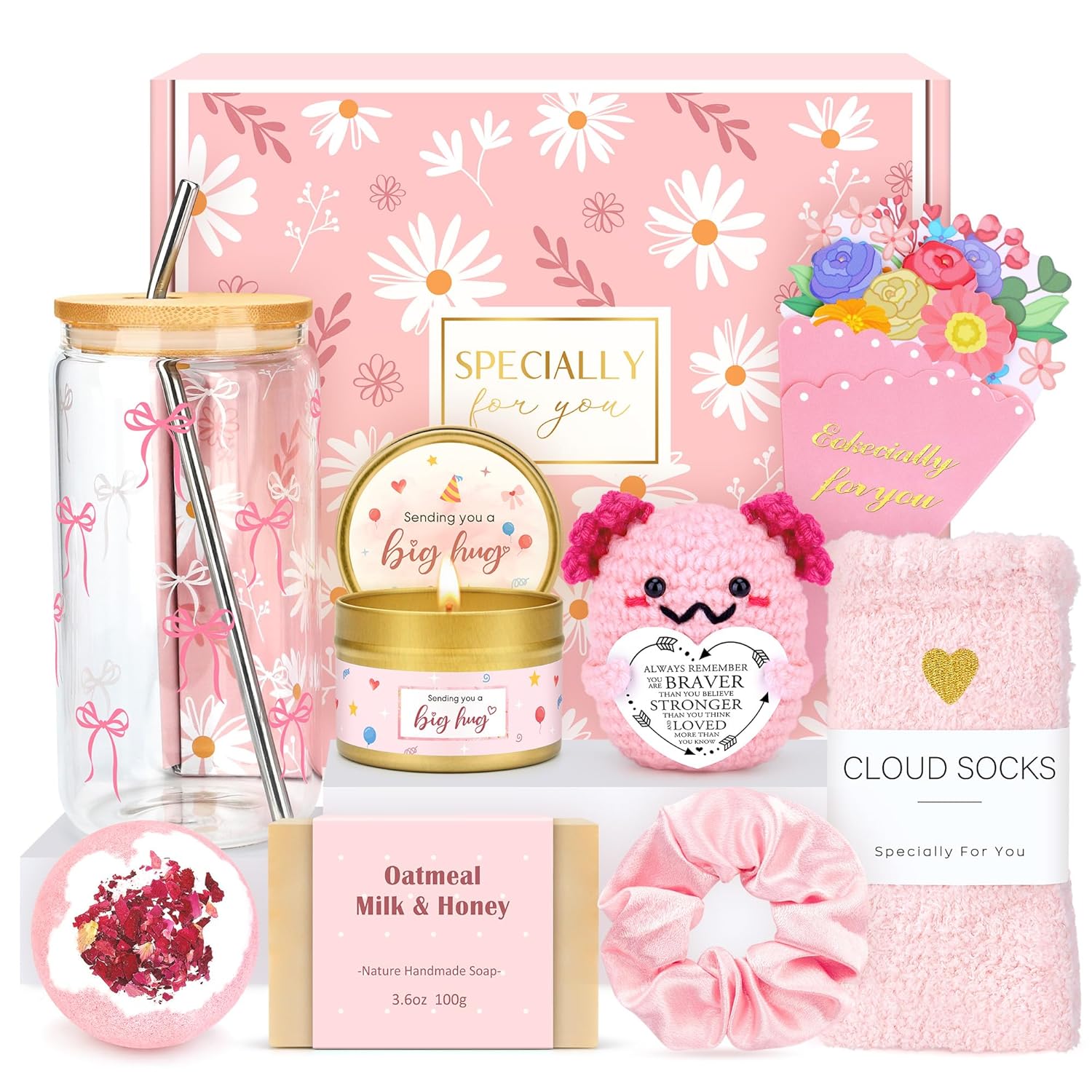 Gift Baskets for Women Unique Birthday Gifts for Women Self Care Cheer ...