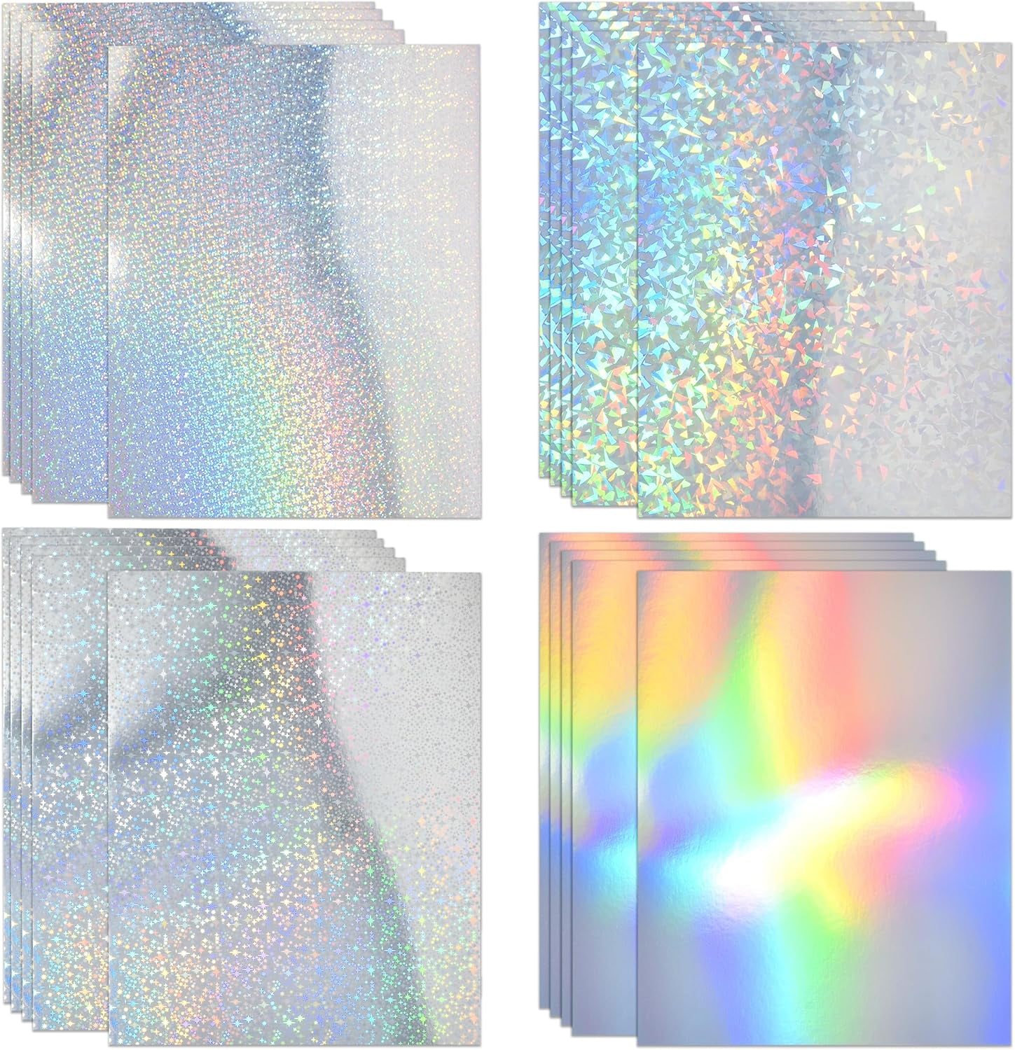 Gift Boutique 100 Sheets Metallic Holographic Card Stock Gift Boutique 100 Sheets Metallic Holographic Card Stock