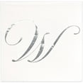 thumbnail image 1 of Gift Boutique Silver Foil Monogram W Disposable Paper Napkins, 1 of 7