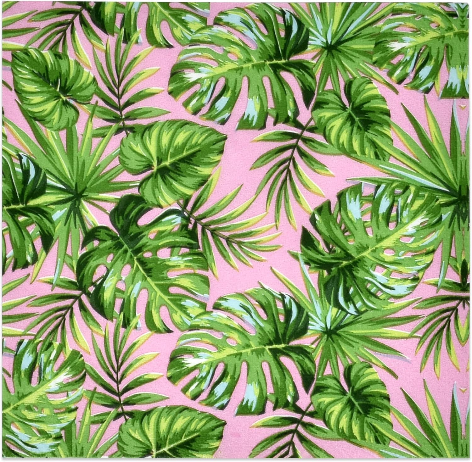 Gift Boutique 100 Tropical Palm Leaf Cocktail Beverage Napkins Disposable Paper Hawaiian Luau Pink Green Leaves Dessert Napkin for Wedding Holiday Jungle Bridal & Baby Shower Tableware Party Supplies