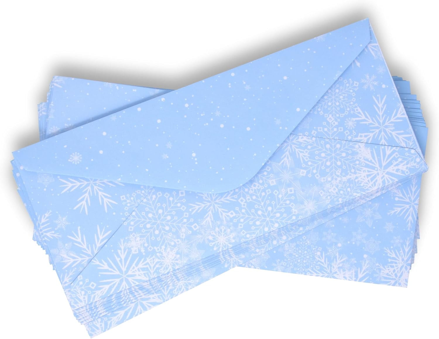 Gift Boutique 120 Pack Christmas Snowflake Envelopes