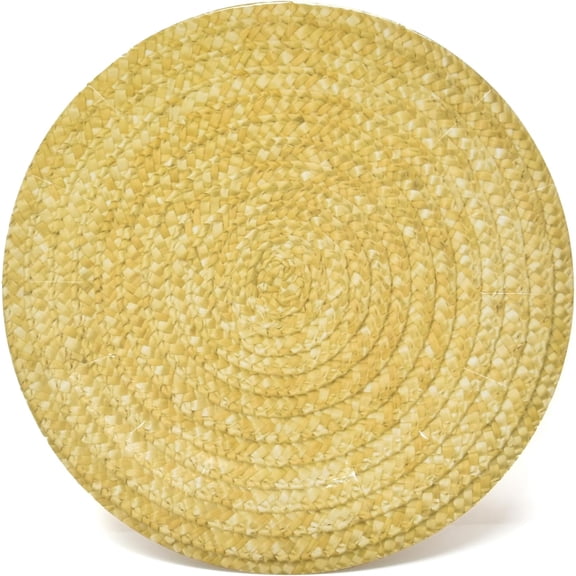 Gift Boutique 24 Pack Braided Wicker Paper Charger Plates