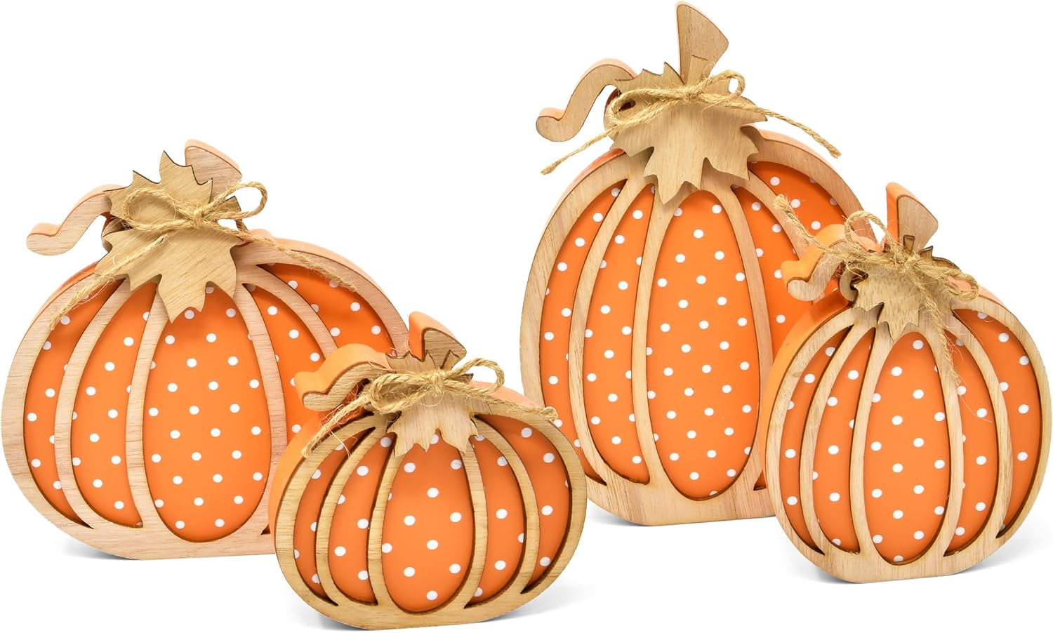 Gift Boutique 4 Pcs Thanksgiving Pumpkin Wooden Table Decorations Fall Decor Autumn Farmhouse Sign Rustic Tiered Tray Centerpieces Harvest Pumpkins Tabletop Sign