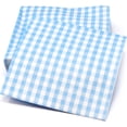 thumbnail image 1 of Gift Boutique Blue & White Gingham Cocktail Napkins, 100 Count, 3-Ply Disposable Paper Beverage Napkins, 5x5 Folded, Picnic Party Wedding Tableware, 1 of 5