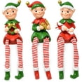 thumbnail image 1 of Christmas Elves Figurines Table Top Decor Set, 1 of 7