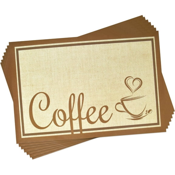 Gift Boutique - Disposable Coffee Bar Burlap Paper Place Mats