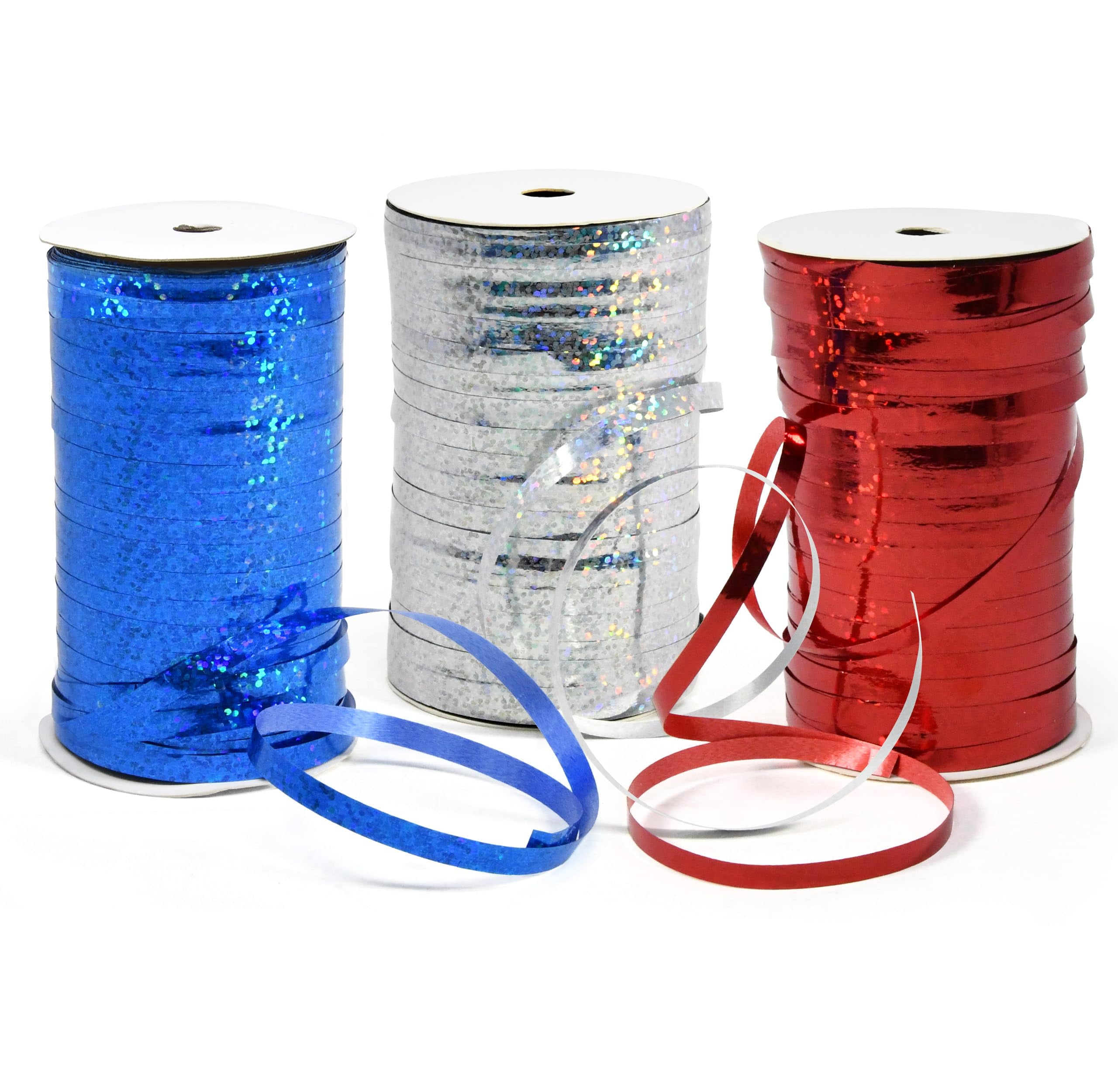 Gift Boutique -ITSC Patriotic Metallic Shiny Curling Ribbon Pack Spool ...