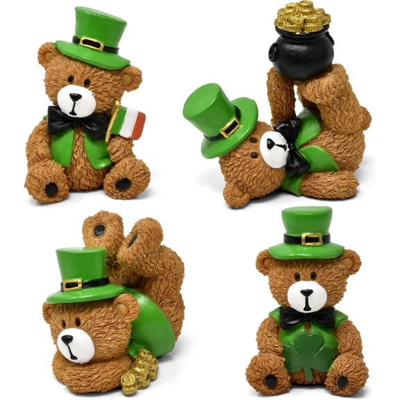 Gift Boutique St Patrick''s Day Bear Figurines