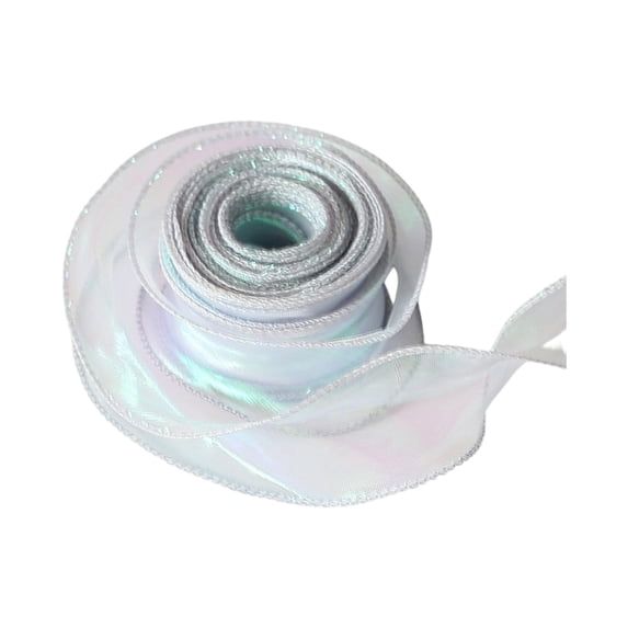 Gift Bows for Gift Wrapping, 30Ft X 1.6In Iridescent Fishtail Organza Ribbon Mixed Color, Bag of Bows for Diy Hair Bows, Wedding, Party Garland, Jewelry