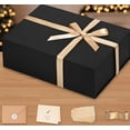 thumbnail image 1 of Gift Box 13.5''x10''x4'' Large Black Gifts Boxes with Magnetic Lids Luxury Gift Box for Groomsman Proposal Gifts Contains Card, Ribbon, Filler Birthday, 1 of 7