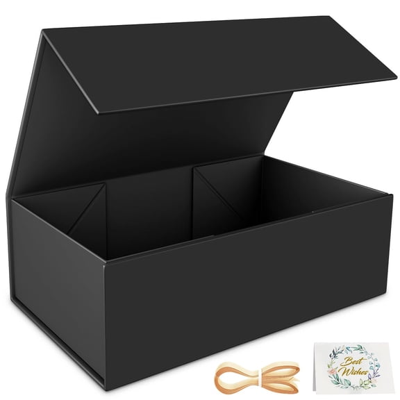 Gift Box, 9.5x6x3'' Gift boxes for Presents with Lids Magnetic Closure Rectangle Collapsible for Bridesmaid Proposal Box, Wedding, Birthday Gift Packging
