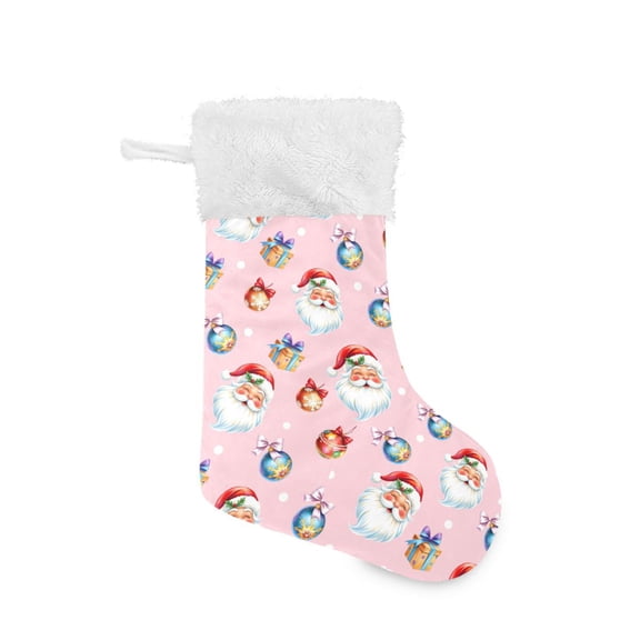 Gift Box Christmas Pattern Christmas Stockings 17.71" Christmas Tree Decoration Fireplace Party Decoration