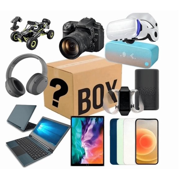 Gift Box Mixed Lot – Electronics Assortment, Smart Watches, Translation Headphones, Home Gadgets, Daily Household Use – Assorted Ship 2-25 Pcs