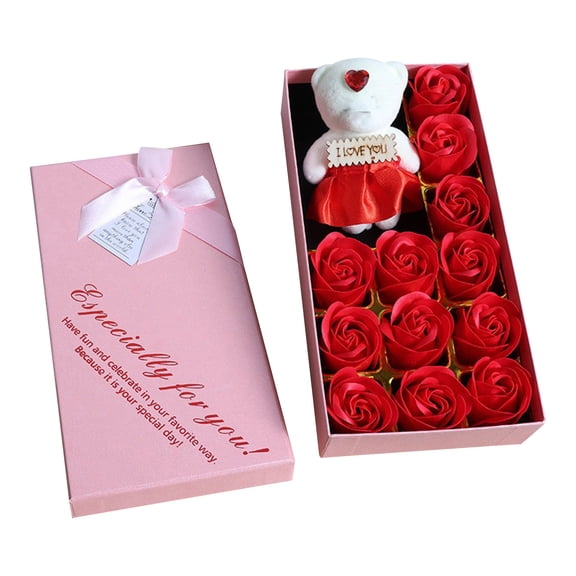 Valentine's Day Gifts for Her - Realistic Artificial Flowers Bouquet, Lifelike Roses Home Decor, Perfect Anniversary Wedding Centerpiece Decorations