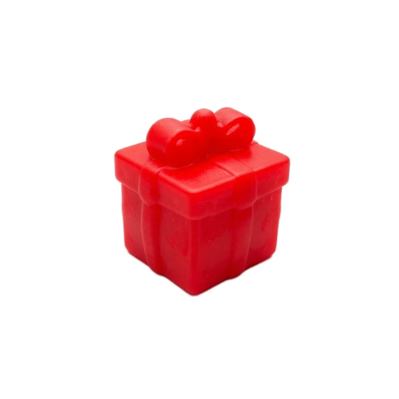 Gift Box Squishy Toy, Red Present with Bow Stress Squeeze Ball, Crunchy Sound Slow Rising Relief Fidget Toy, Anxiety Sensory Ball for Adults, Random Style Christmas Gift