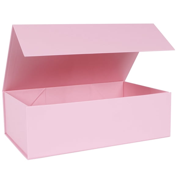 Gift Box with Magnetic Lids, Large Bridesmaid Groomsman Proposal Boxes, Collapsible Rectangle Storage Box