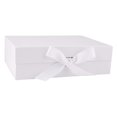 thumbnail image 1 of Gift Box with Ribbon Reusable with Lids Decorative Box Large Closure Storage Box for Keepsake Bridemaid Gifts Birthday, 1 of 8