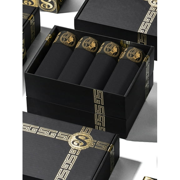 Gift Boxed Men's Underwear Boxer Briefs, Viscose Trunks Calzoncillos Underpants, Moisture Wicking Breathable Natural Fashion