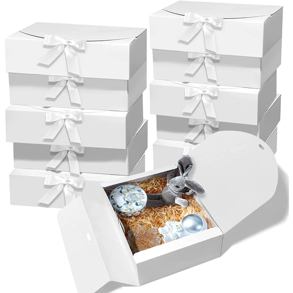 Gift Boxes with Lids,  Kraft Paper Gift Box,Bridesmaid Proposal Box for Wedding, Packaging, Present, Birthday, Cupcake