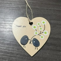 Gift Boxes with Lids Wooden Stereoscopic Heart Shape Thanksgiving Gift