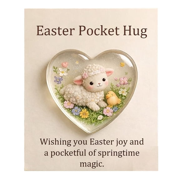 Gift Card Companion, Miniature Hug Token, Heartfelt Token Gift, Supportive Small Gift, Kindness Token, Pocket Sized Reminder, Easter Gift Token, Bunny Hug Token, Spring Encouragement Gift