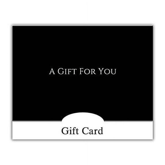 Gift Card Holder - A Gift For You, Black (100 Pack)