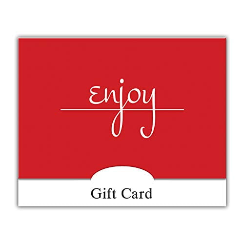 Gift Card Holder - Enjoy, Red Script (100 pack)