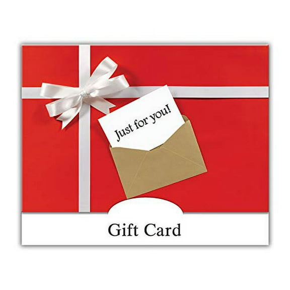Gift Card Holder - Just For You, Red & White (100 Pack)